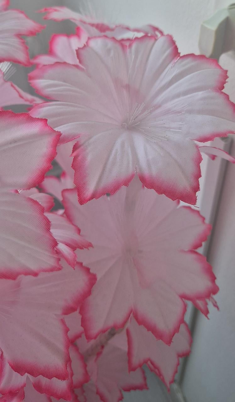 Kunstbloemlamp met licht