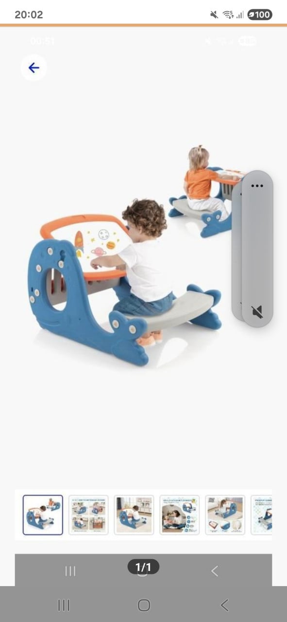 Kindertafel nieuw in de doos