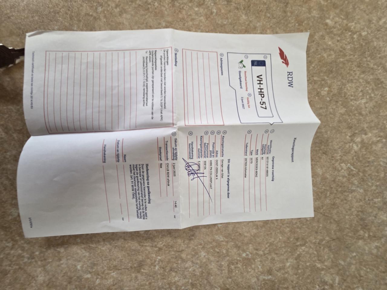 Mercedes ffb camper wegenbelasting vrij apk juni 2027