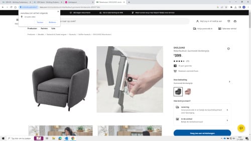 Te koop z.g.a.n.  relaxfauteuil