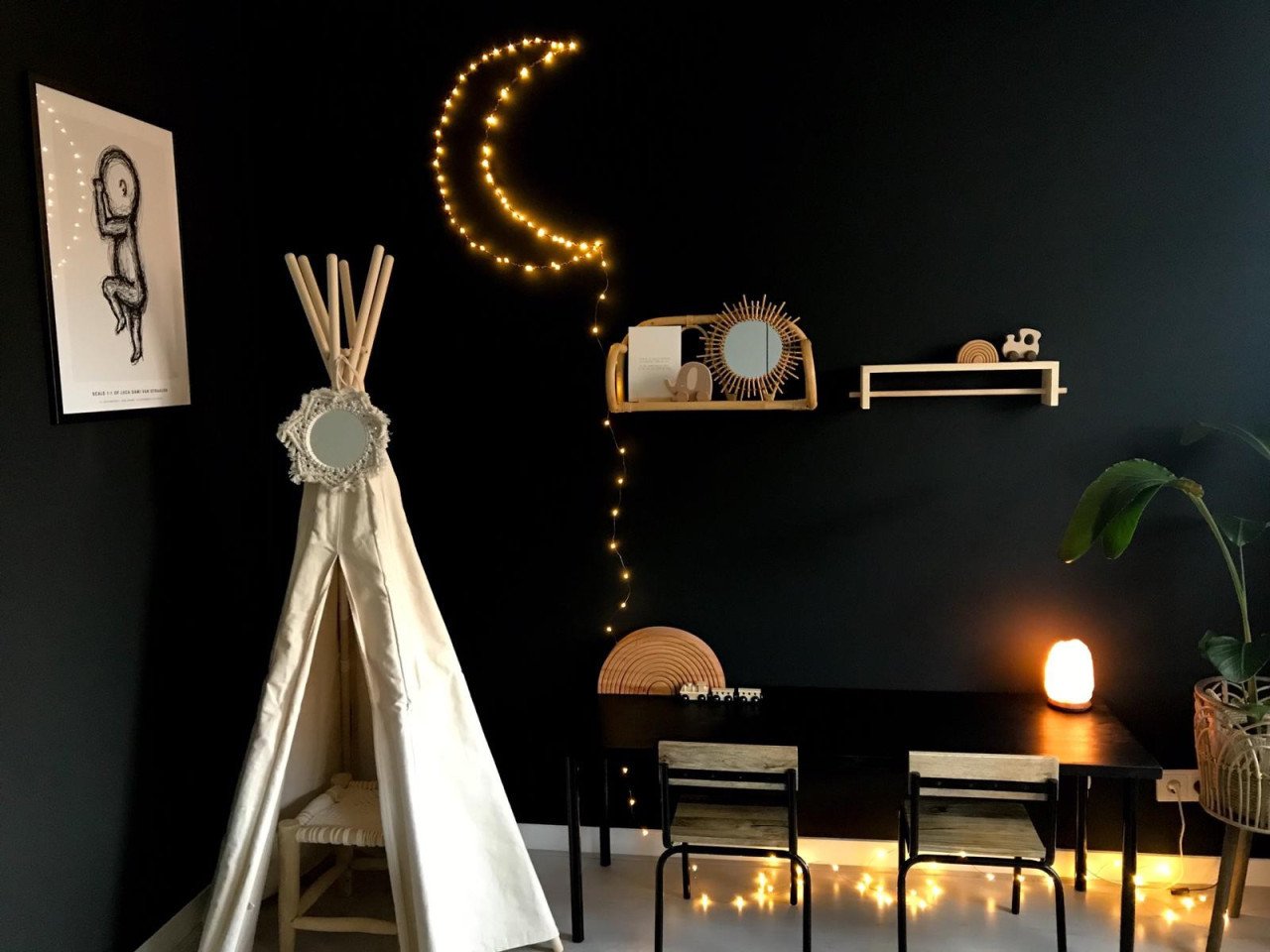 Maan Lamp Zwart - Zoé Rumeau