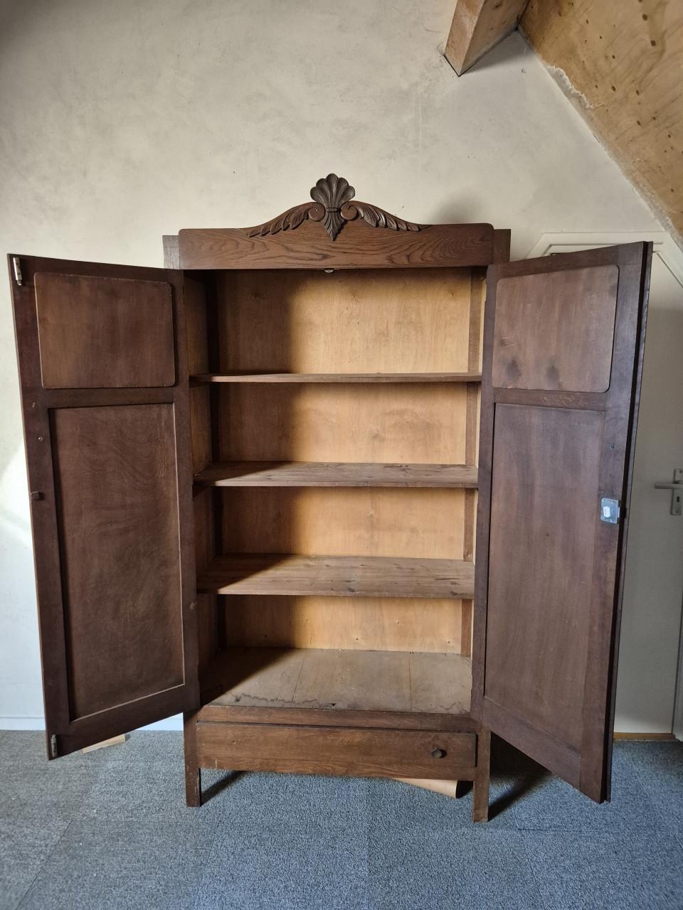 Brocante oude Spiegelkast