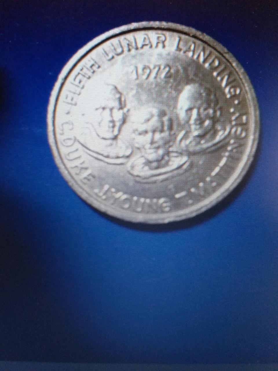 Penning landing Apollo 16 jaar 1972