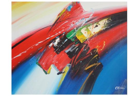 ...Free Abstract ...Olieverfschilderij van Olivier