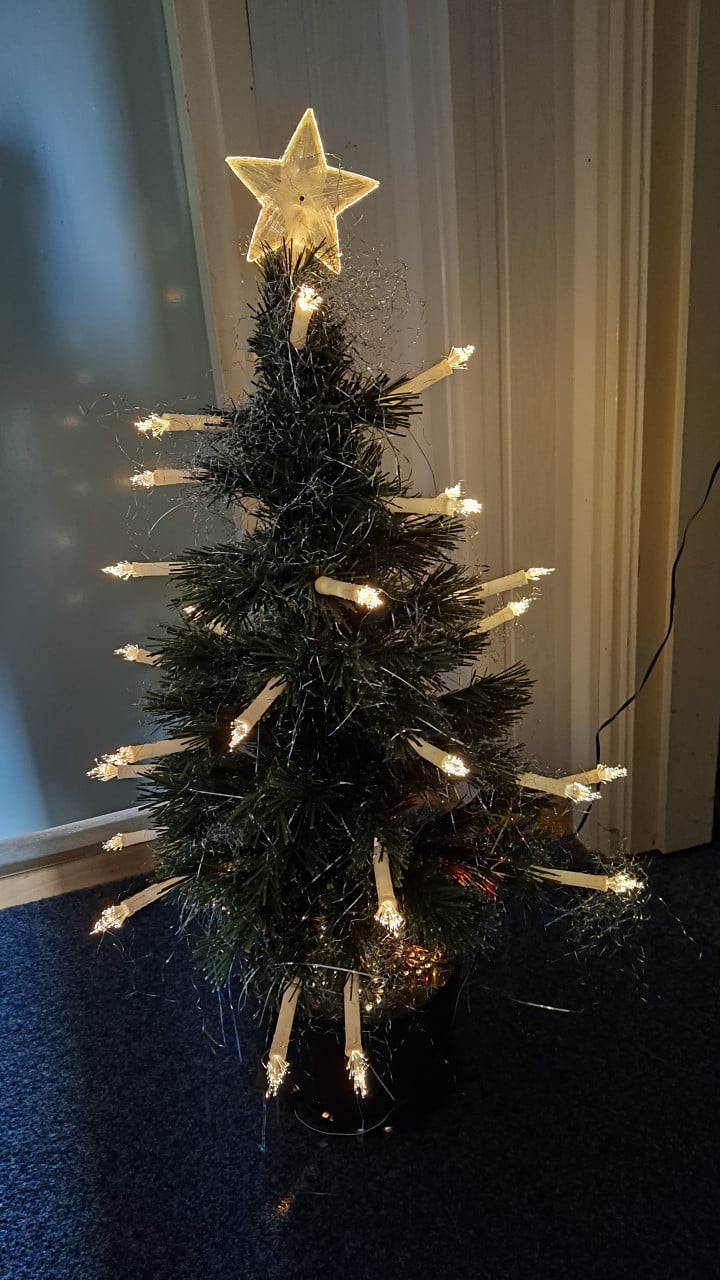 Kerstboom klein met verlichting