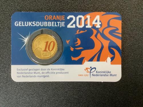 Coincard Oranje Geluksdubbeltje 2014.