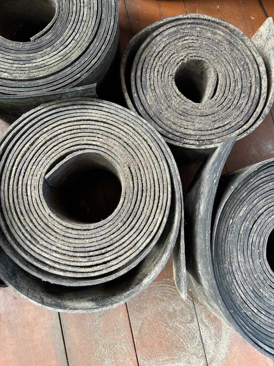 Rubberen borderranden +/- 20 mtr