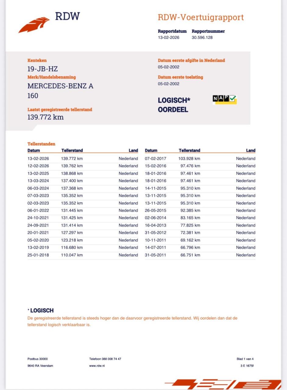 Mercedes-Benz A-Klasse 1.6 A160 AUT 2002 Grijs | AUTOMAAT | NIEUWE APK!