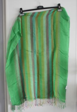 Groen gestreepte  sjaal
