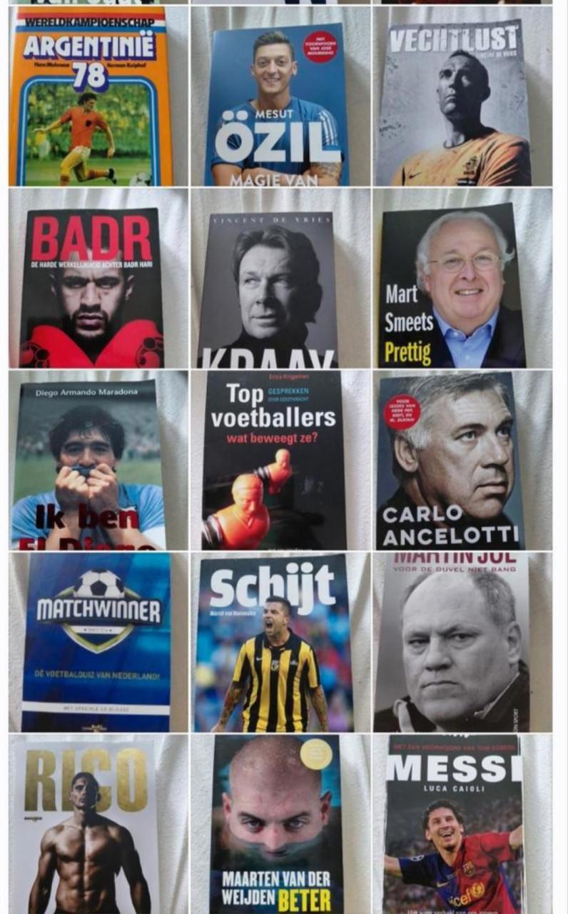Sportboeken 62 stuks( zoek uit of in 1 koop)