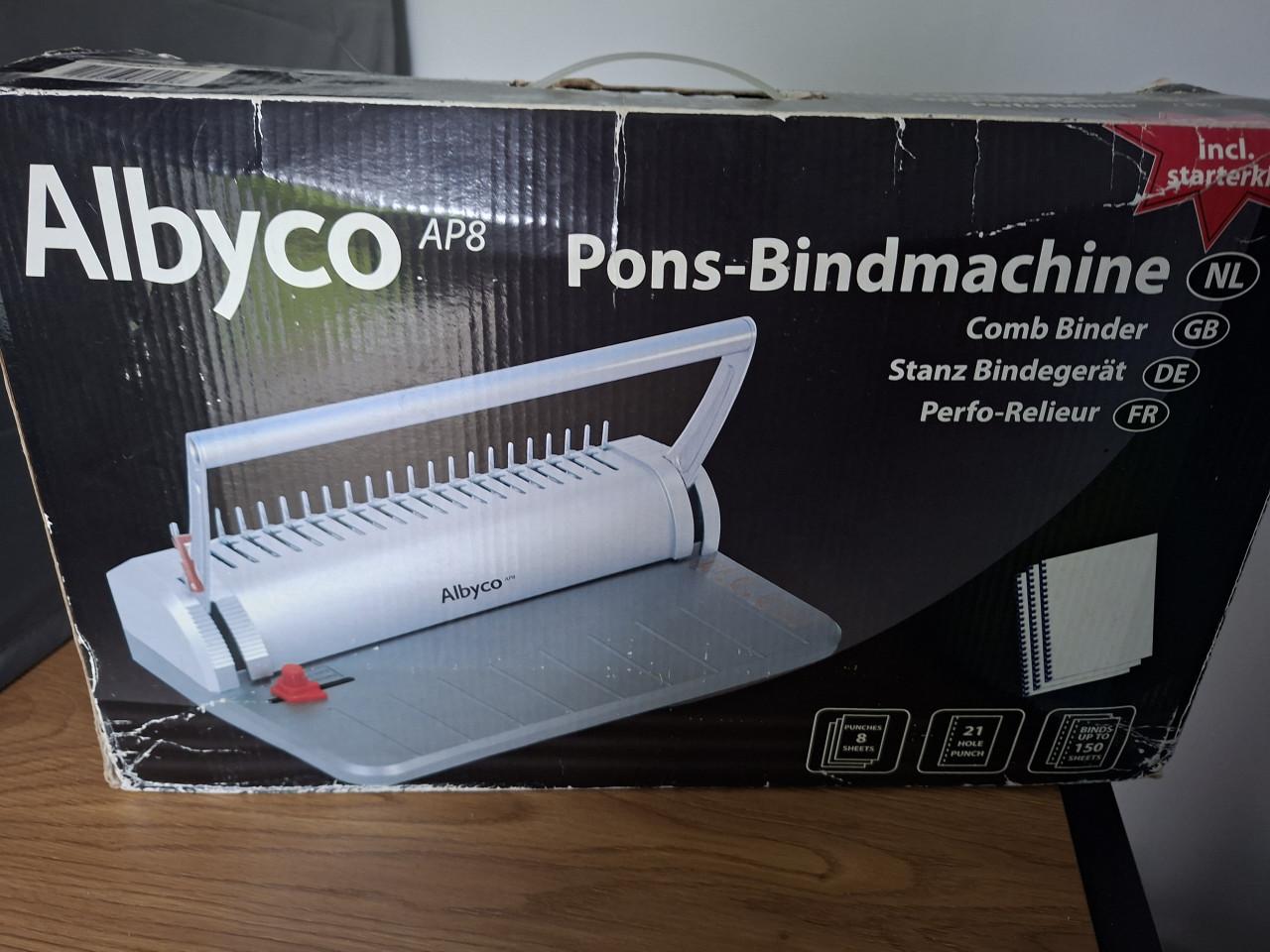 Nieuw Albyco inbindmachine