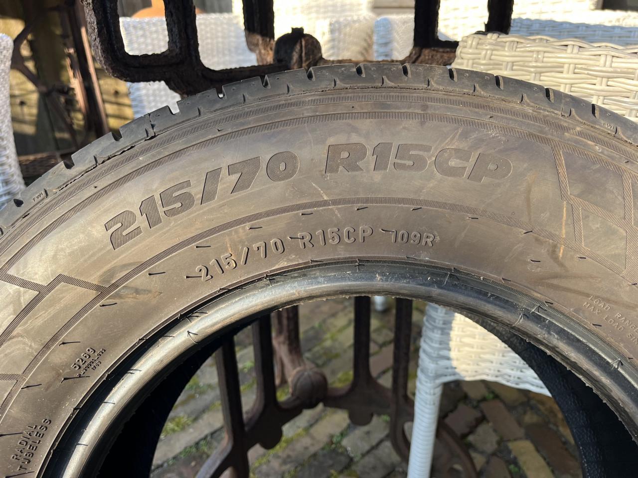 2 x Camperband ( zonder velg!!!) 215/70  R15CP