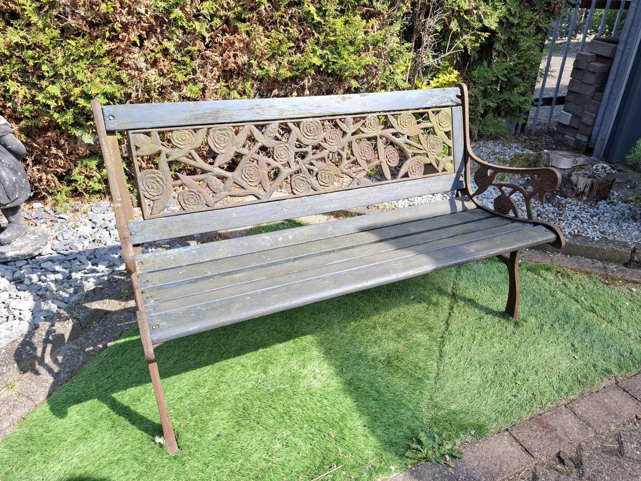Gietijzeren tuinbank
