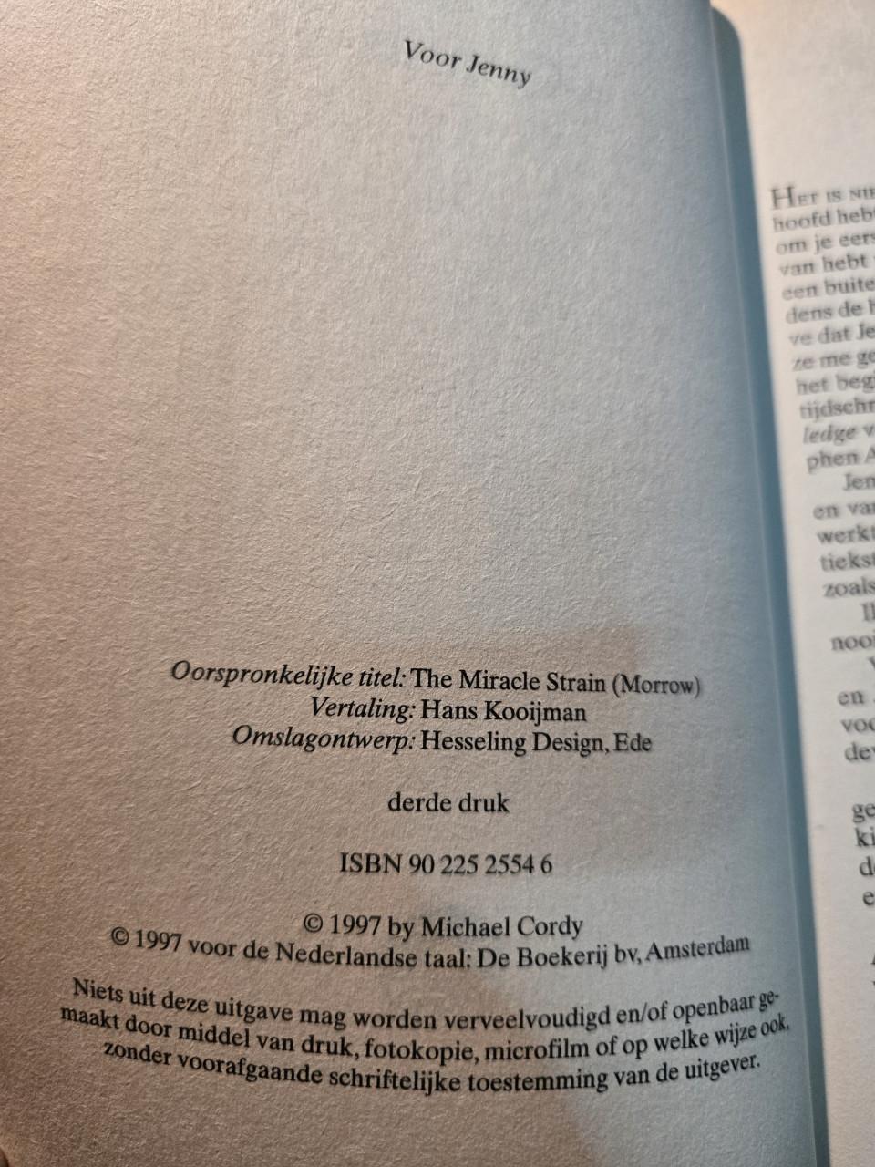 Boek: Genius ; Michael Cordy 3e druk 1997