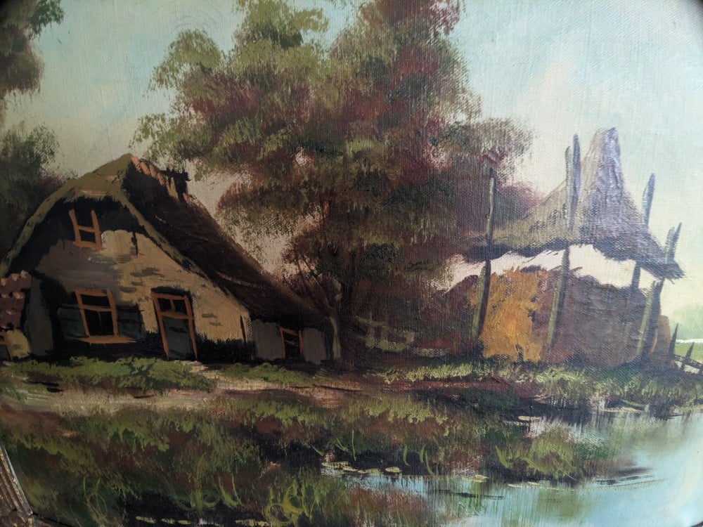 Schilderij boerderij
