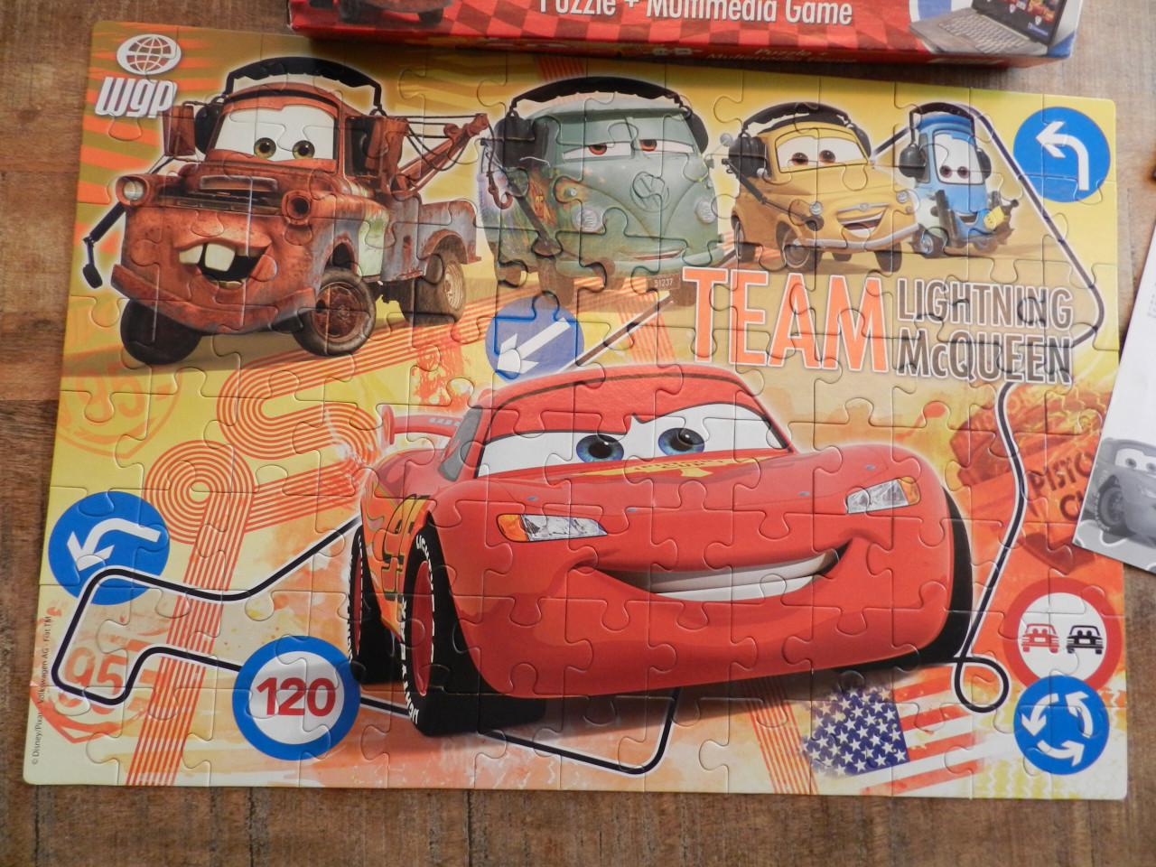 Cars Puzzel 104 stukjes + Multimedia