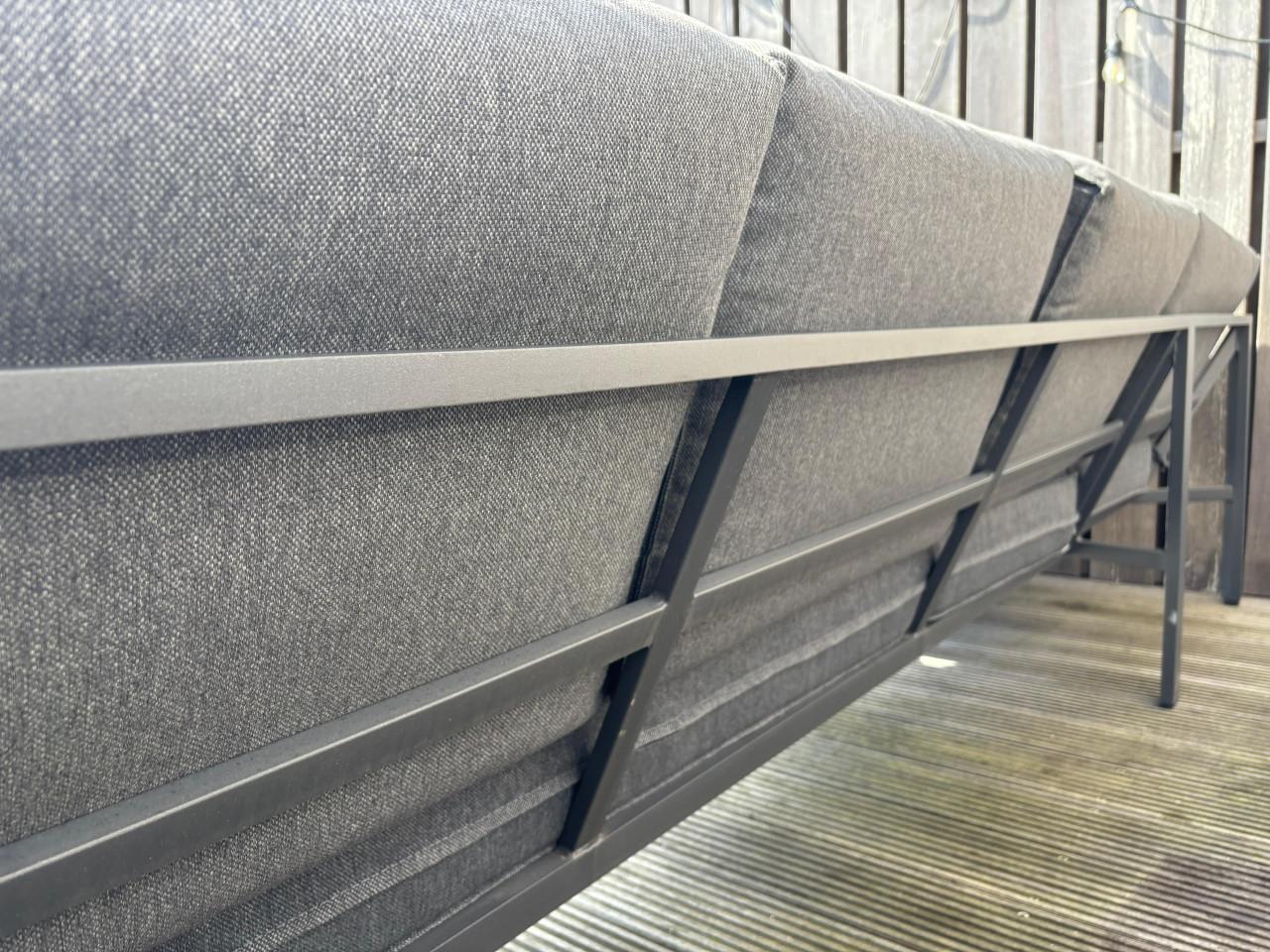 Loungeset Jutlandia Vonge 6-persoons zwart