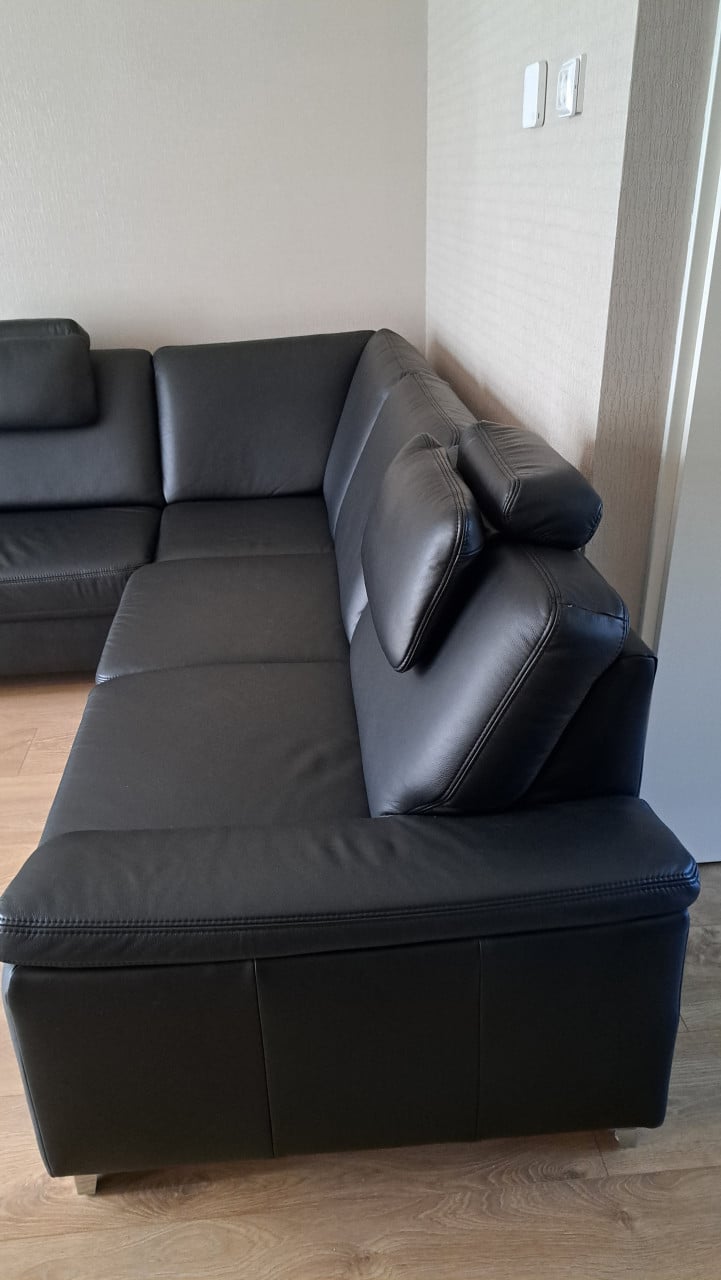 Te koop lederen hoekbank