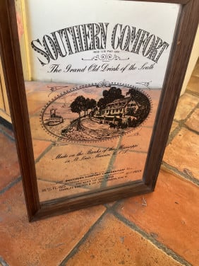 Reclame spiegel Southern Comfort
