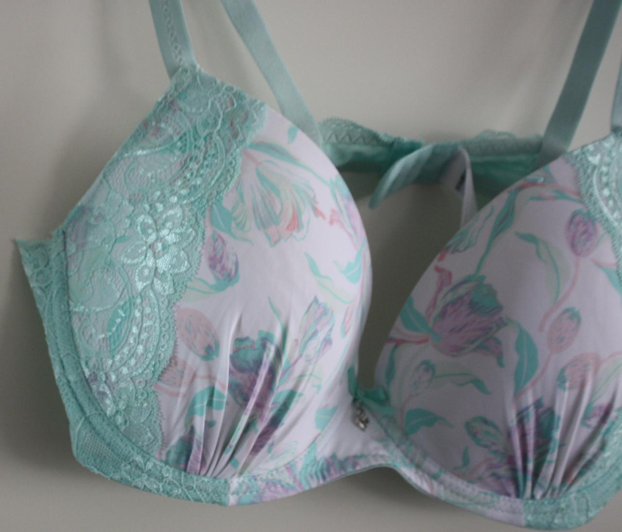 Groene blauwe bh maat 85d