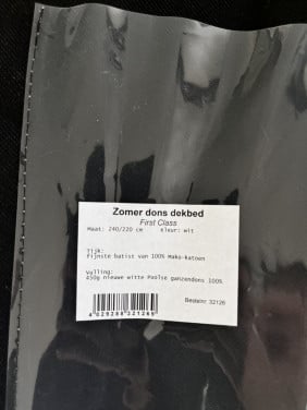 Ganzendons dekbed