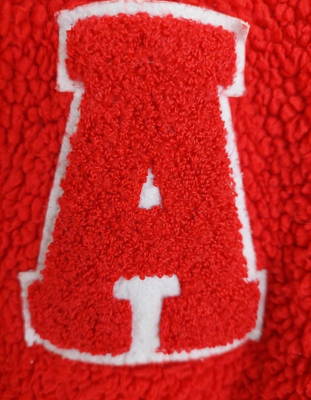 Dames baseball jack mt m/l rood&grijs