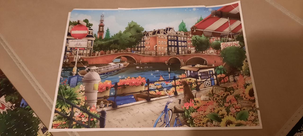 4 puzzels van 1000 stukjes