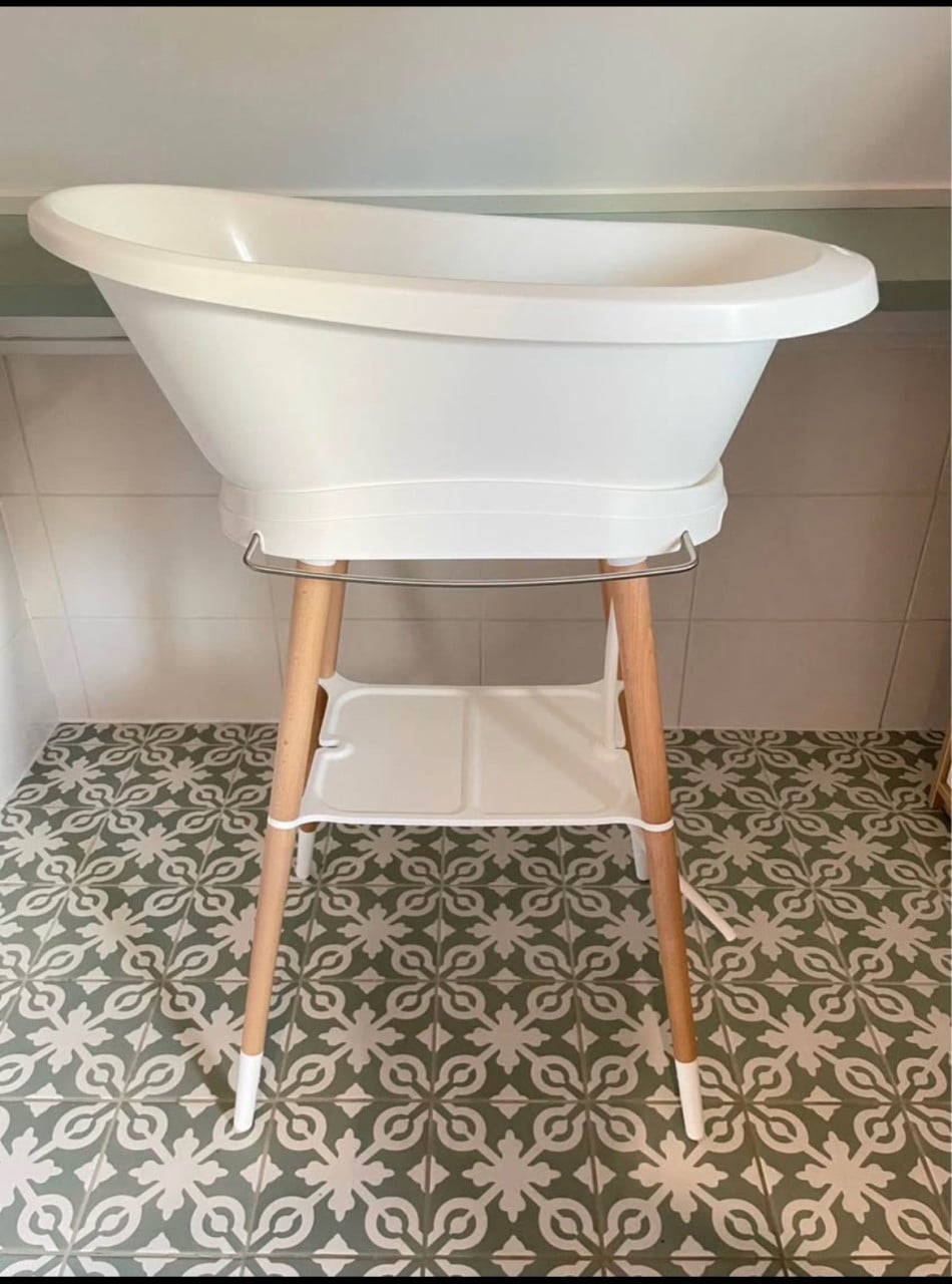 Bebe Jou badstandaard sense met babybad Sense wit.