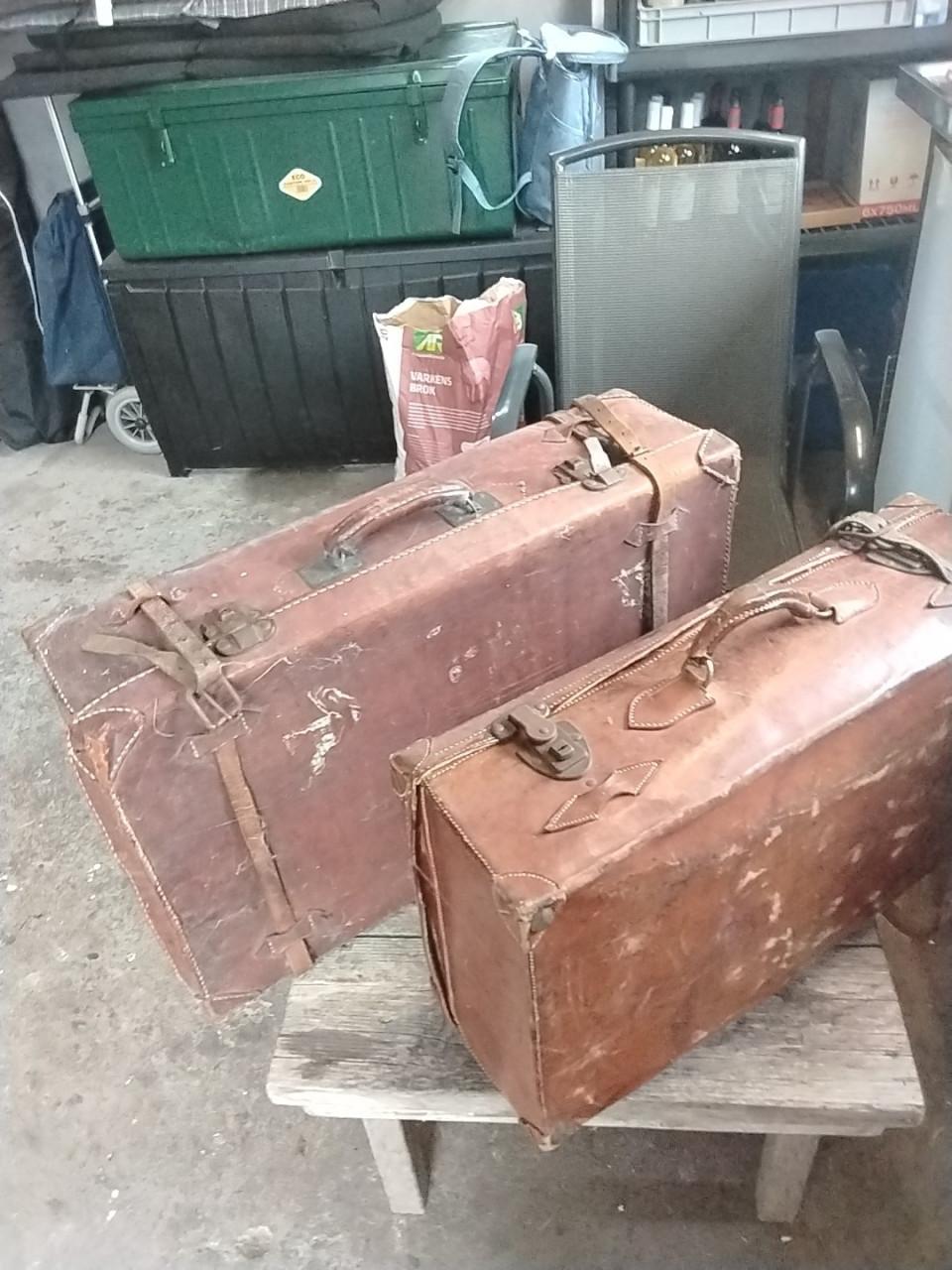 LEDEREN KOFFERS Vintage