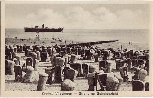 81 Vlissingen  Zeebad Strand en Scheldezicht