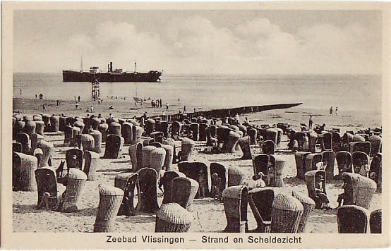 81 Vlissingen  Zeebad Strand en Scheldezicht