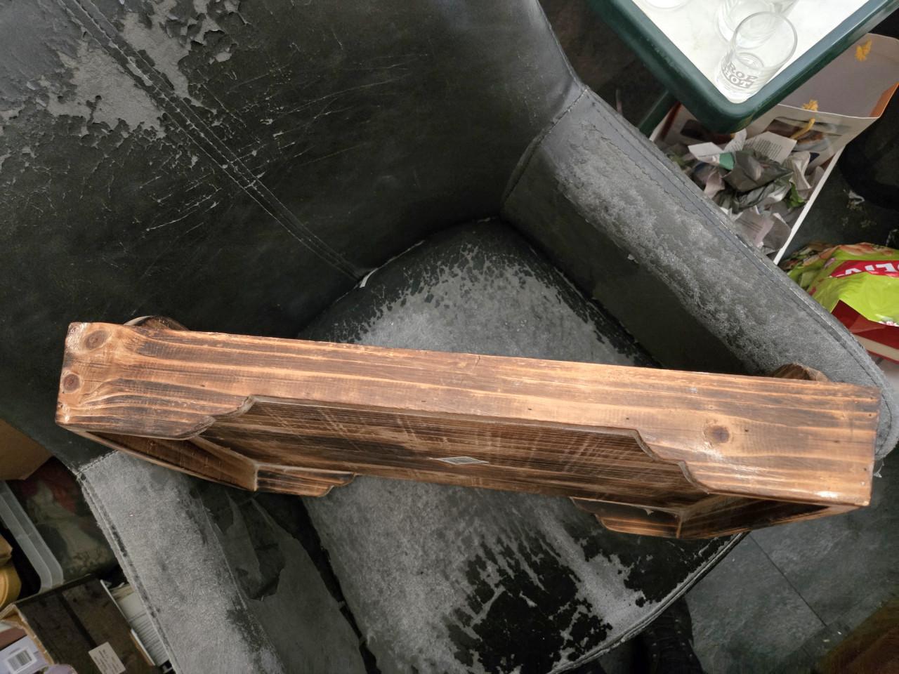 Houten serveerblad met een rustieke uitstraling,L46xB32xH7cm