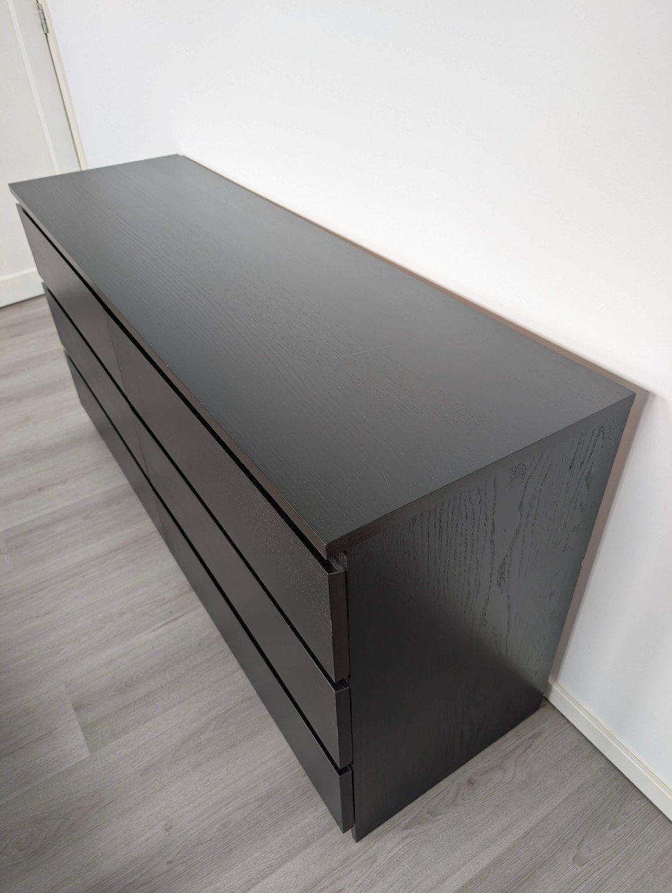 IKEA MALM Ladekast met 6 lades, zwart
