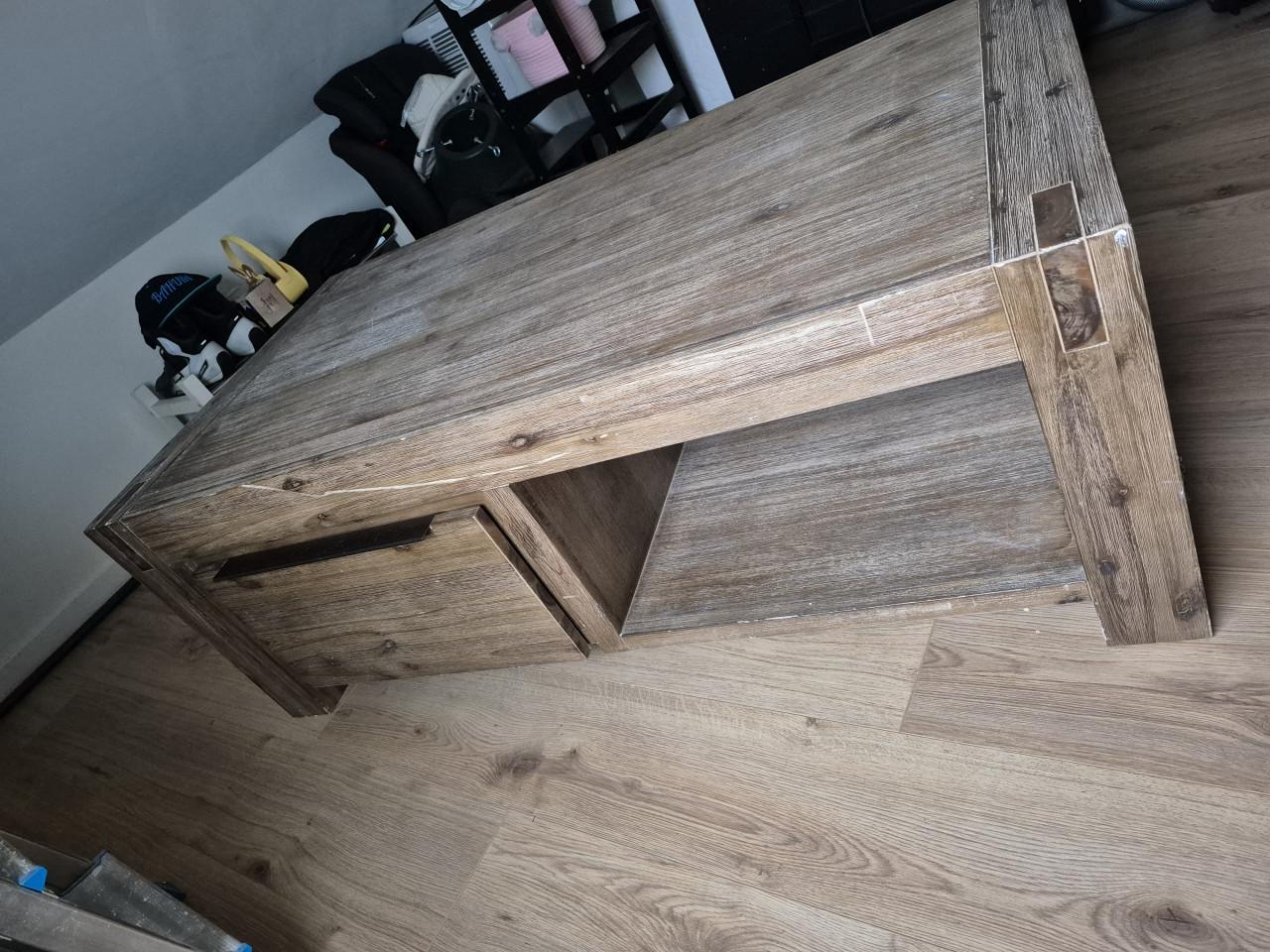 Salontafel met lades, 130x70cm