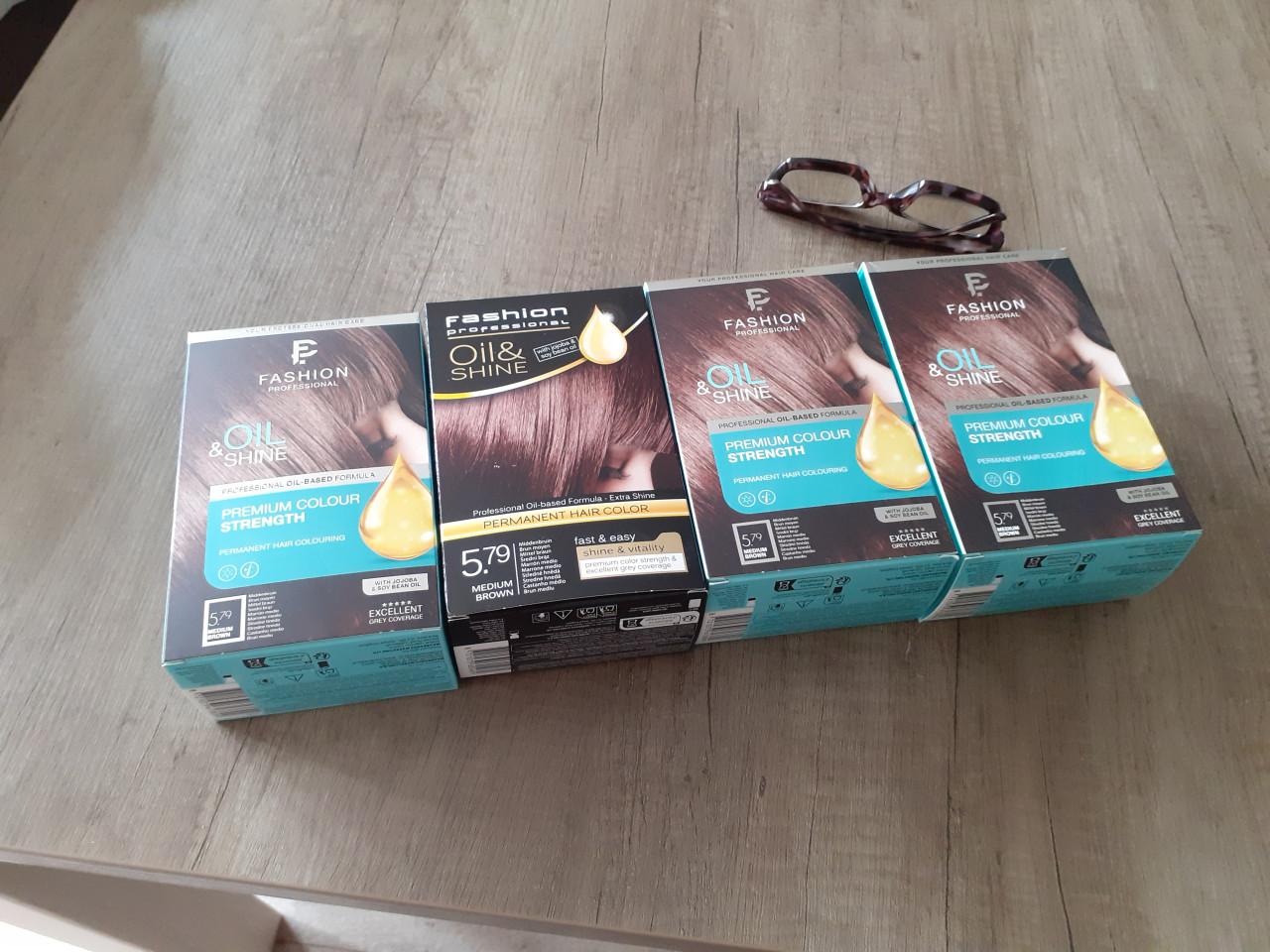 4x Fashion Haar kleuring - MEDIUM BROWN  Nieuw in de doos.
