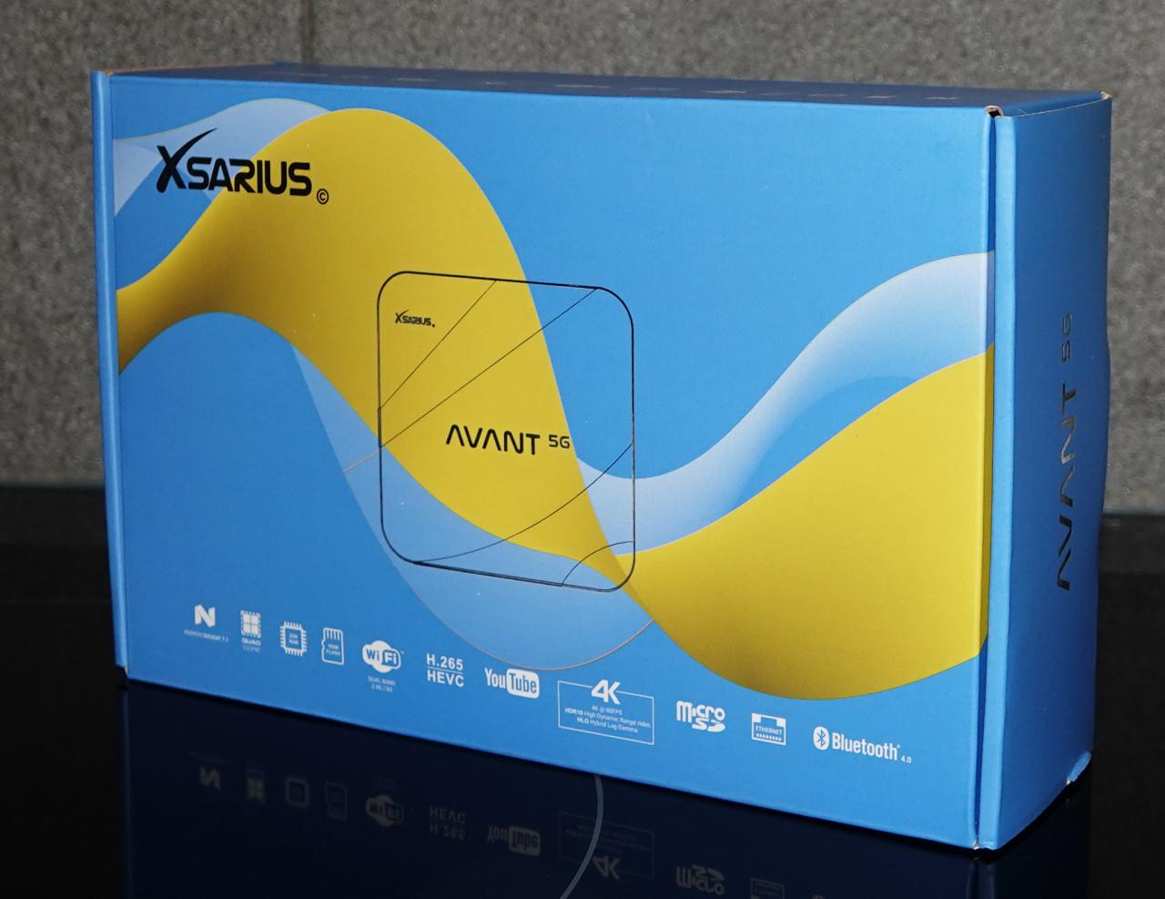 Mediaspeler Xsarius Avant 5G Android 7.1 quad core processor in doos