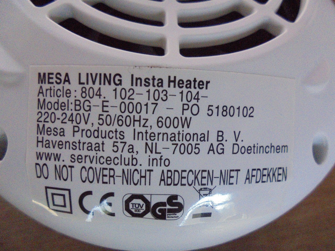 2 Elektrische heaters met afstandsbediening