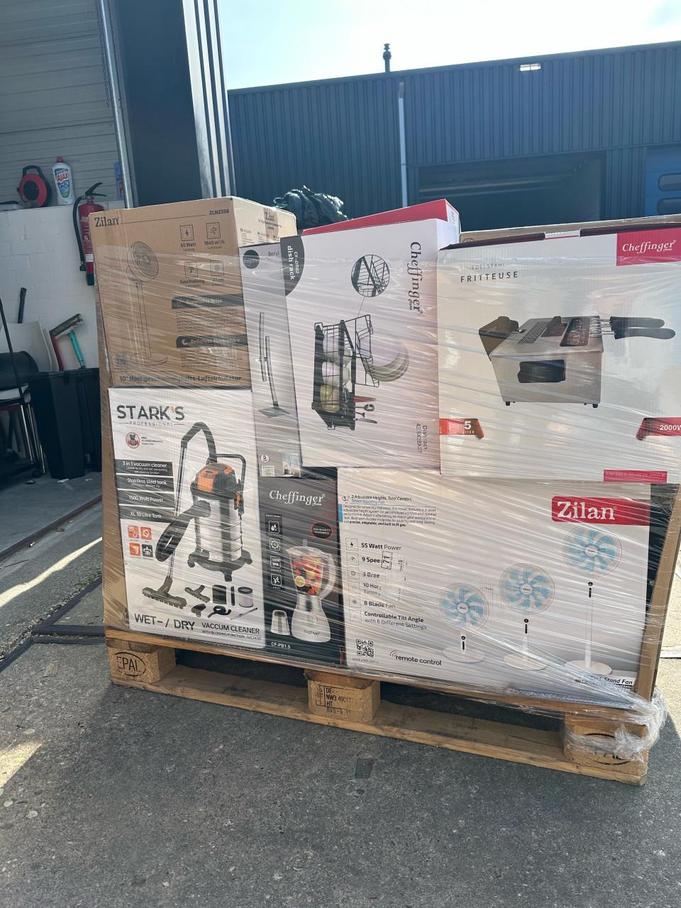 Mixpalets met niewe producten