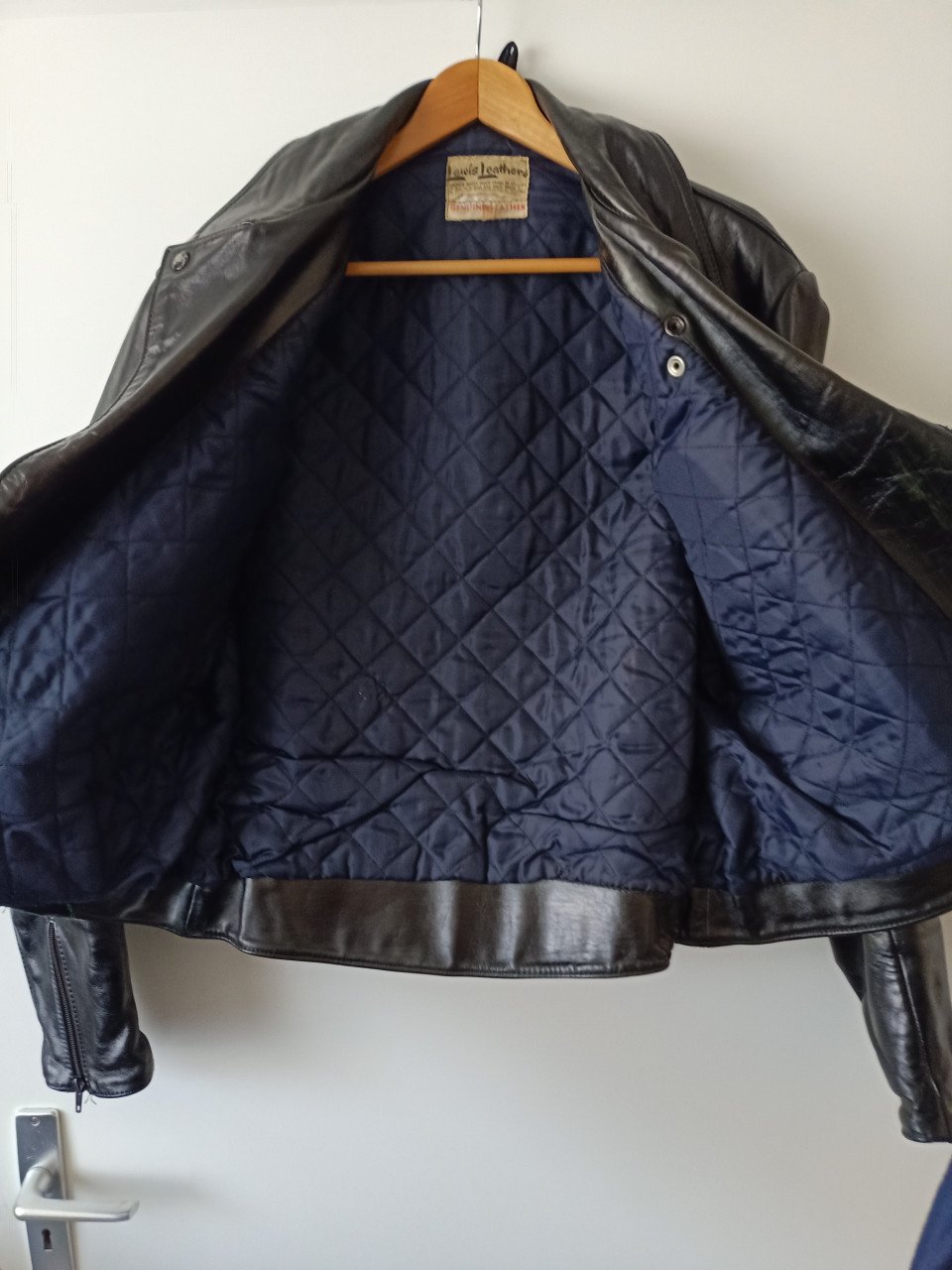 Vintage lewis leather heren motorjas