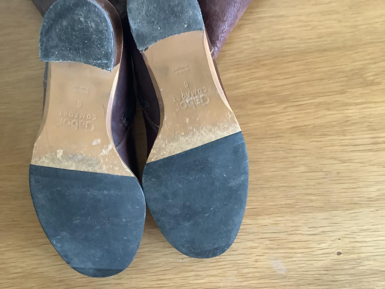 Gabor Laarzen Jak leer - bont gevoerd - kleur Mokka - boven wijdte 32/38 cm