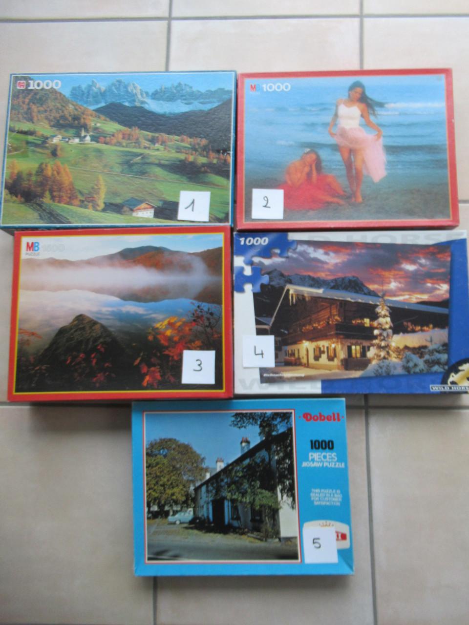 5 volledige wat oudere puzzels, zijn prima in orde,