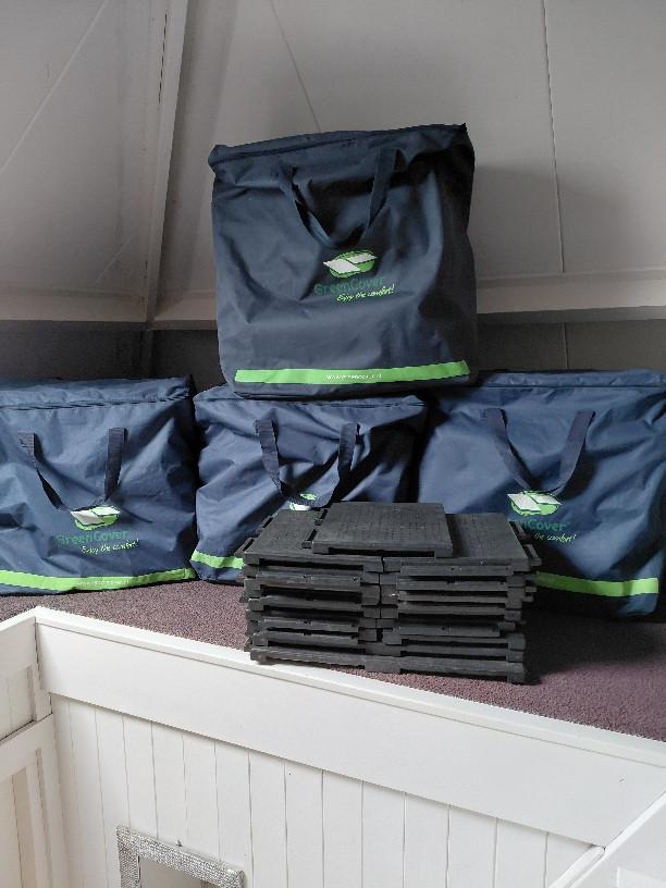 Greencover tegels 80 hele 15 halve