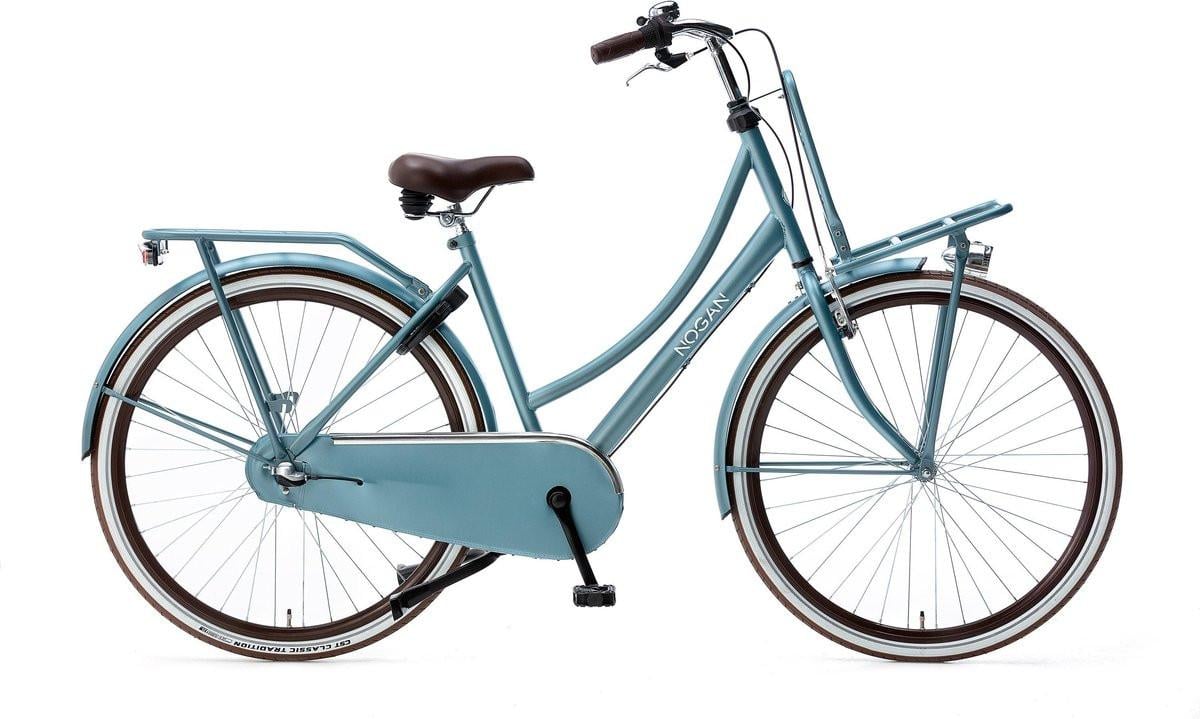 Blauwe dames fiets (framemaat 57)