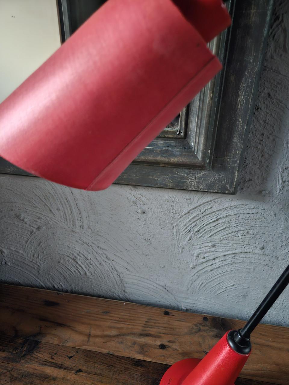Vintage prachtige Bony Design Tafellamp Rood - Jaren '80