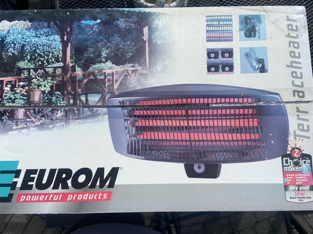2 stuks kwarts terrasstraler TH2003 Eurom max. 2000W