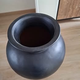Supergave grote pot zwart kan binnen of buiten