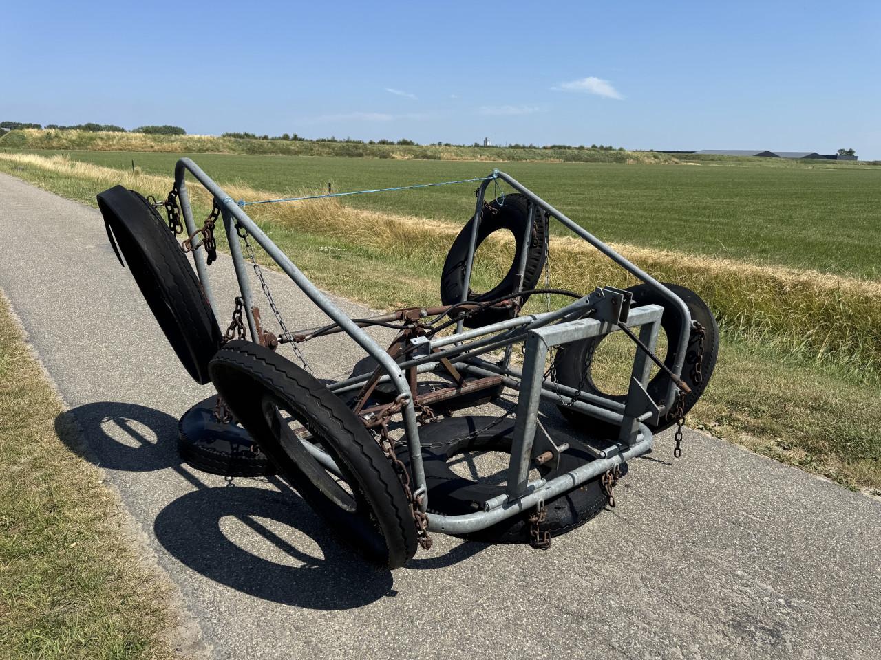 Bandensleep 4 Mtr Hydr.opklapbaar