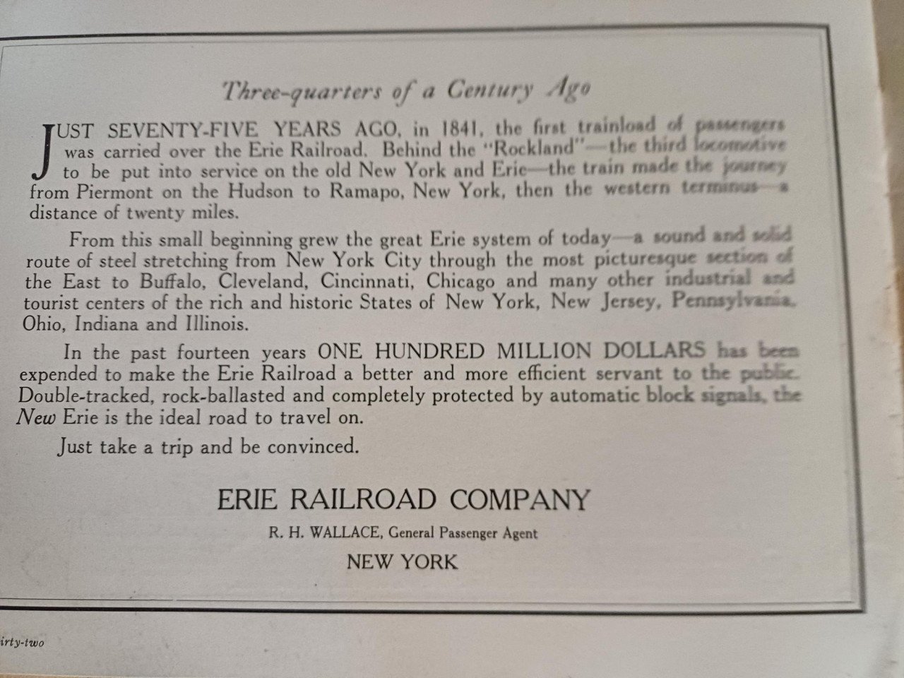 ONE HUNDRED YEARS OF THE LOCOMOTIVE.