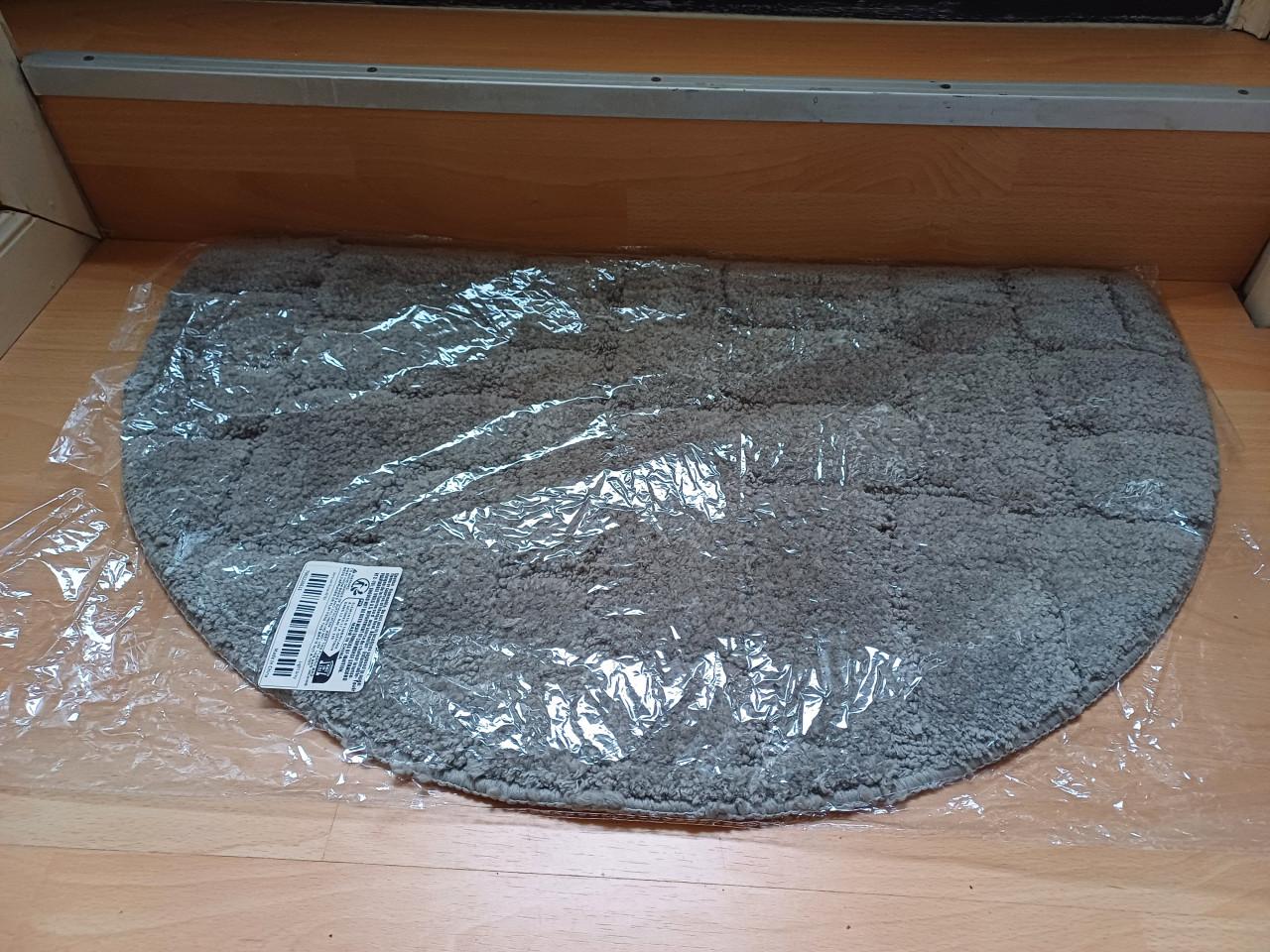 Grijze bad/deur/toilet MAT, zacht en absorberend + Geurstokjes CEDRE