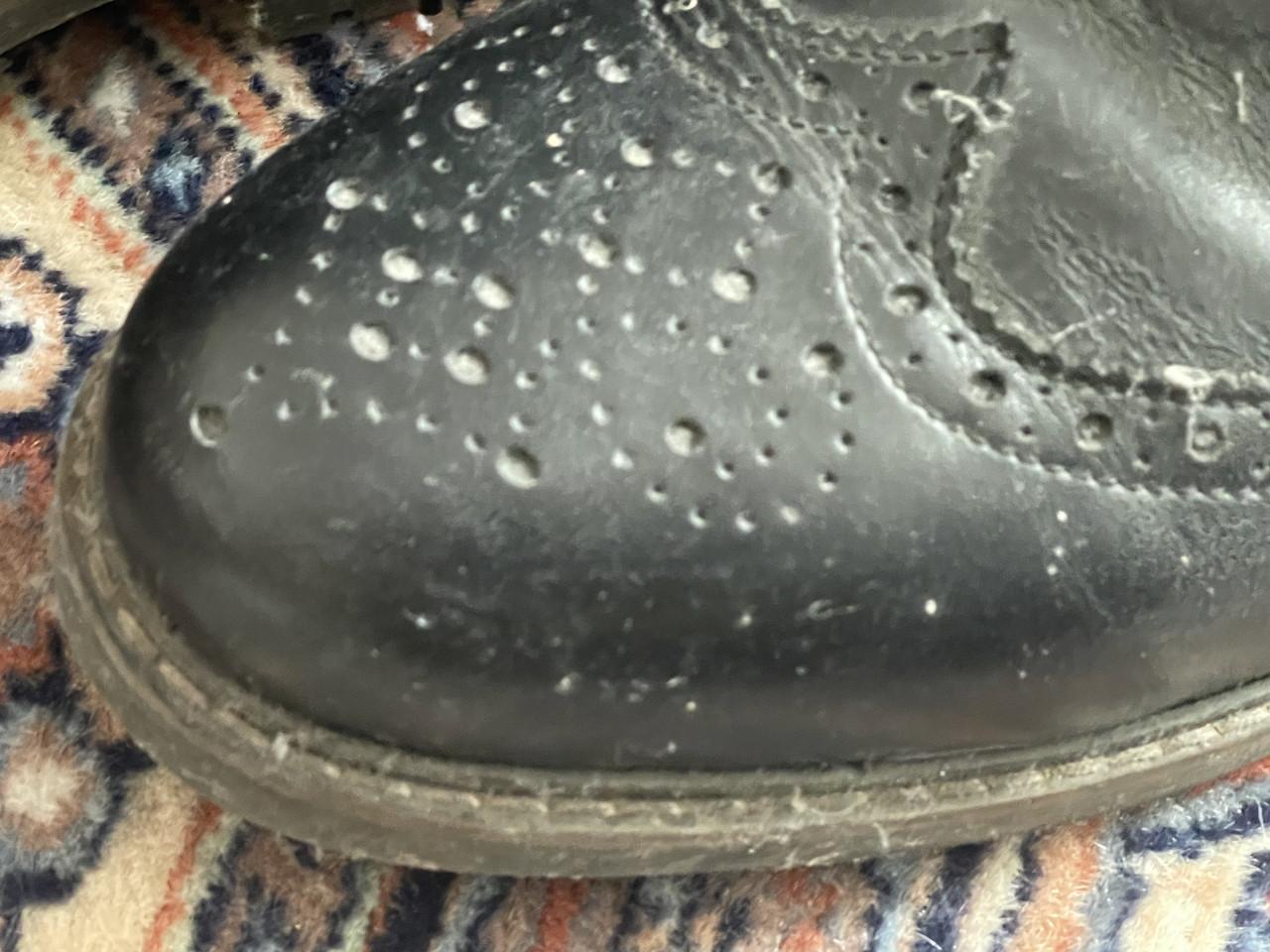 Zwart leren brogues hoog 1x gedragen Merk Red Tape Maat 44,5 UK10